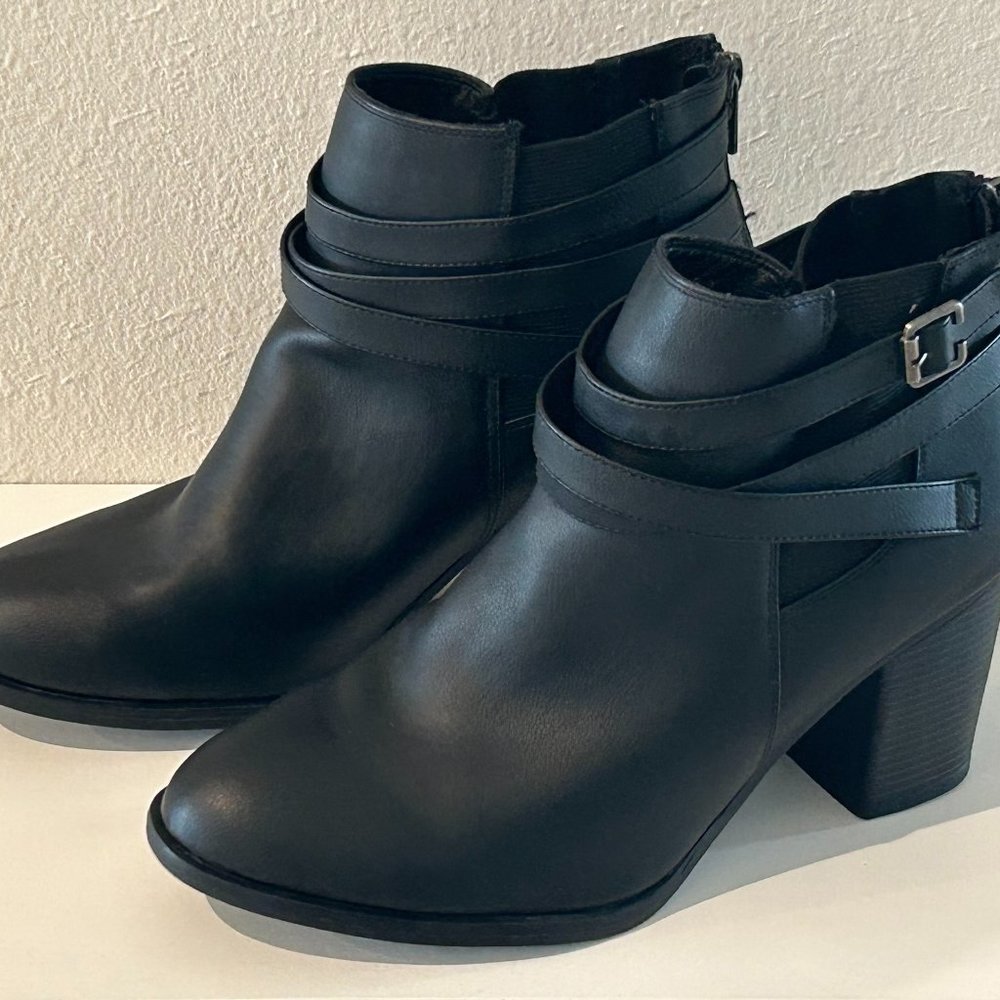 TOETOS Women's Chicago Chunky Heel Ankle Booties